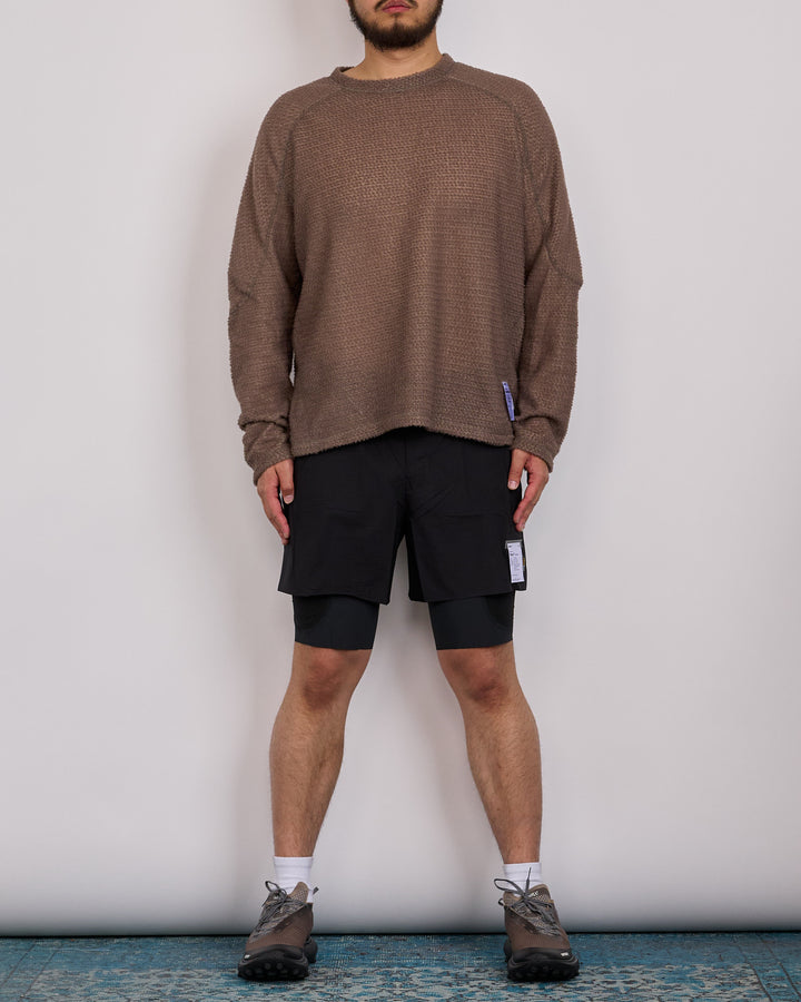 SATISFY FuzzFleece AD Long Crewneck Falcon
