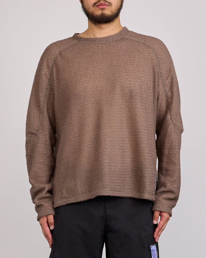 SATISFY FuzzFleece AD Long Crewneck Falcon
