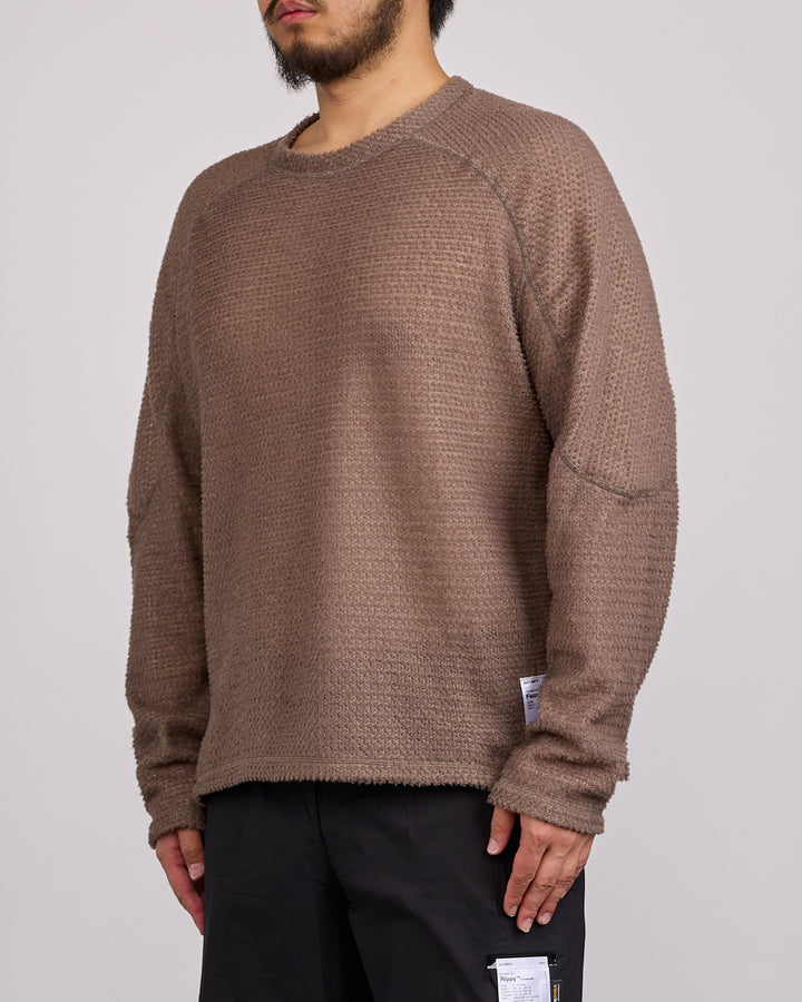 SATISFY FuzzFleece AD Long Crewneck Falcon