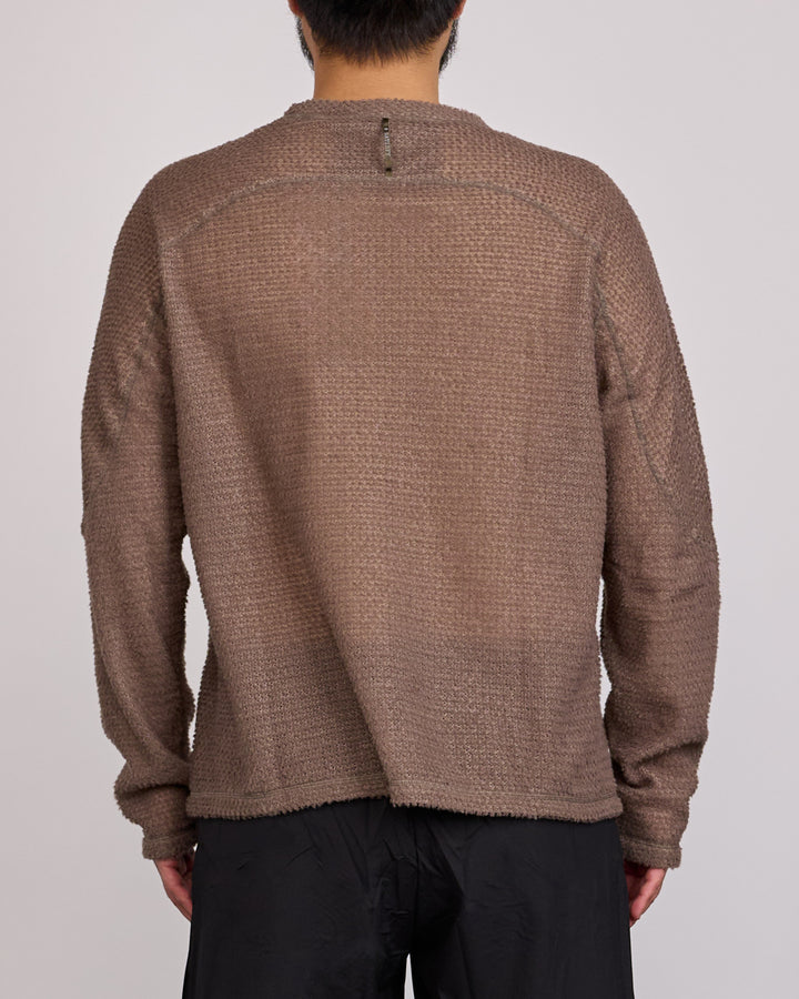 SATISFY FuzzFleece AD Long Crewneck Falcon