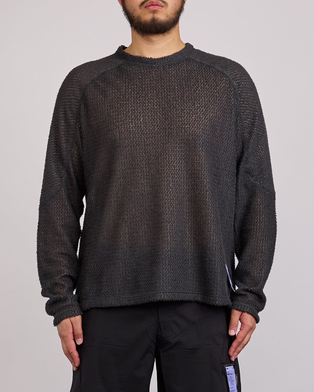 SATISFY FuzzFleece AD Long Crewneck Phantom