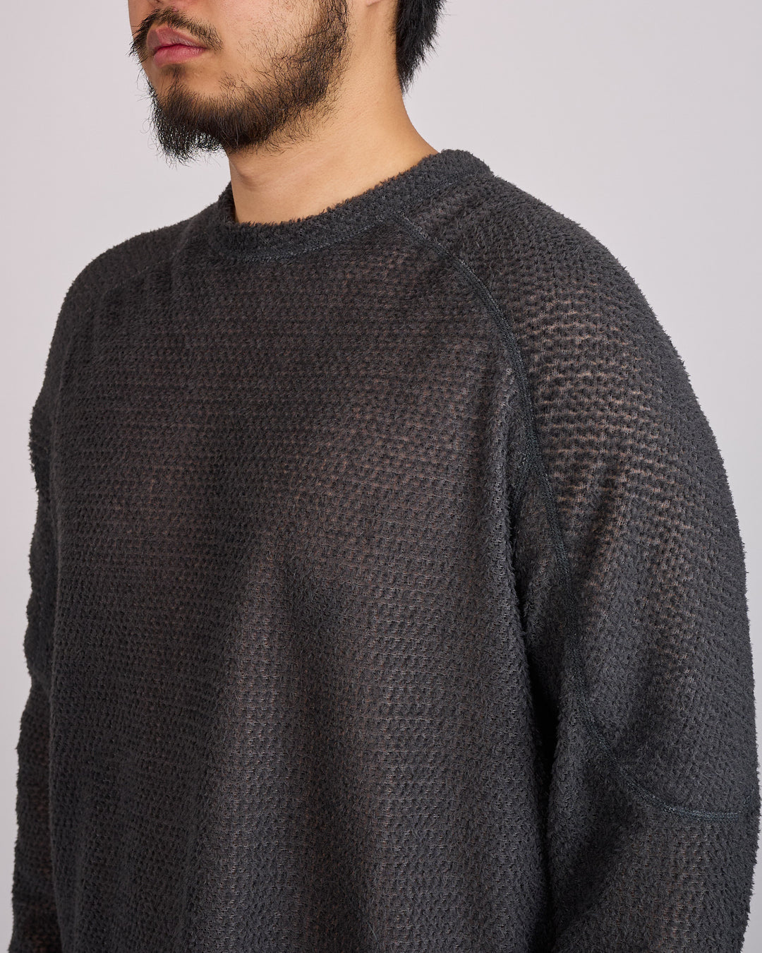 SATISFY FuzzFleece AD Long Crewneck Phantom