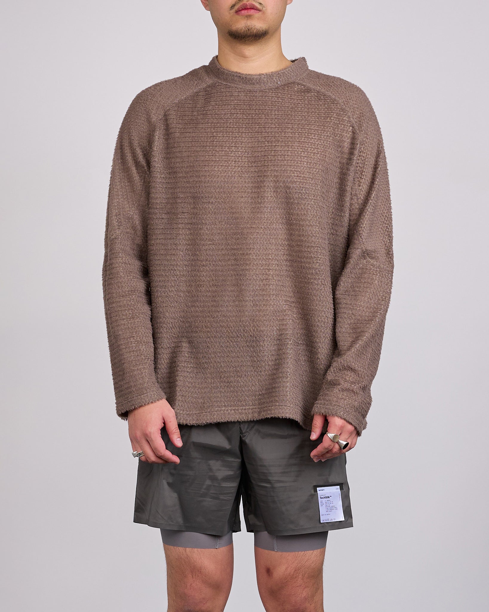 SATISFY FuzzFleece AD Long Sleeve T-Shirt Falcon – LESS 17