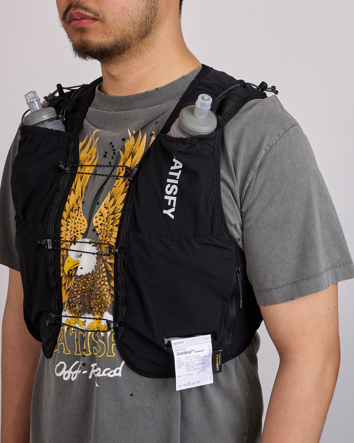 SATISFY Justice Cordura Hydration Logo Vest Black