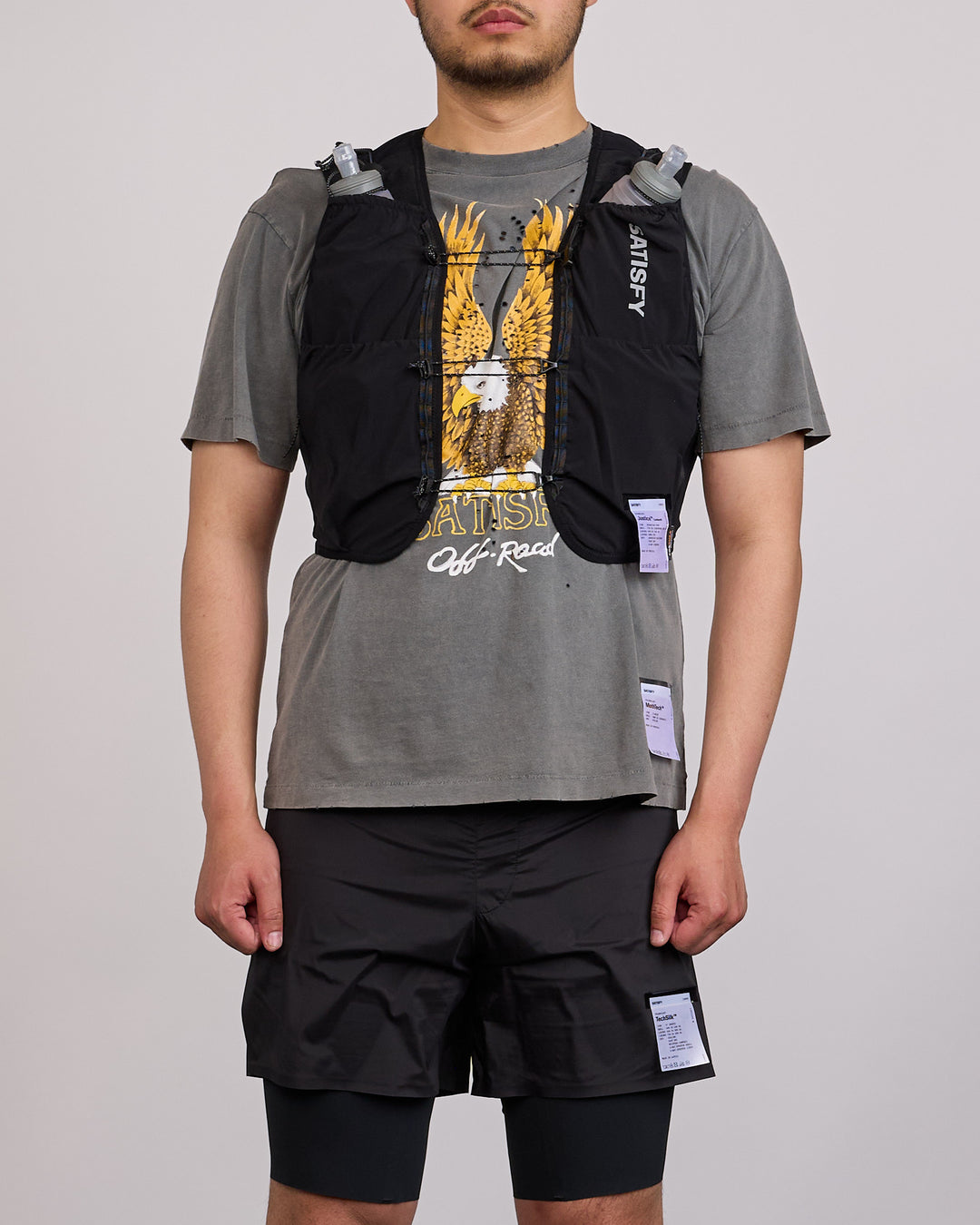 SATISFY Justice Cordura Hydration Logo Vest Black