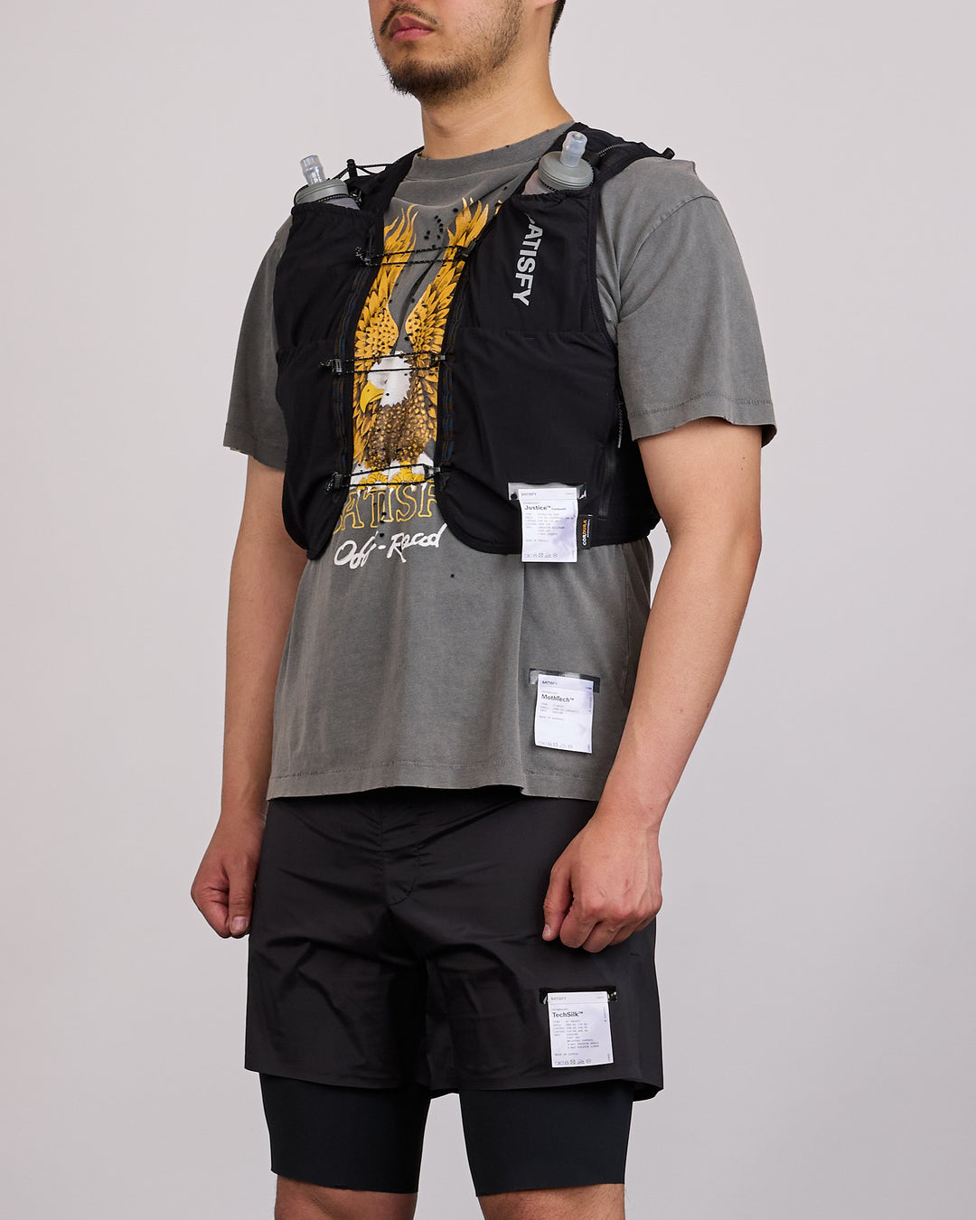 SATISFY Justice Cordura Hydration Logo Vest Black