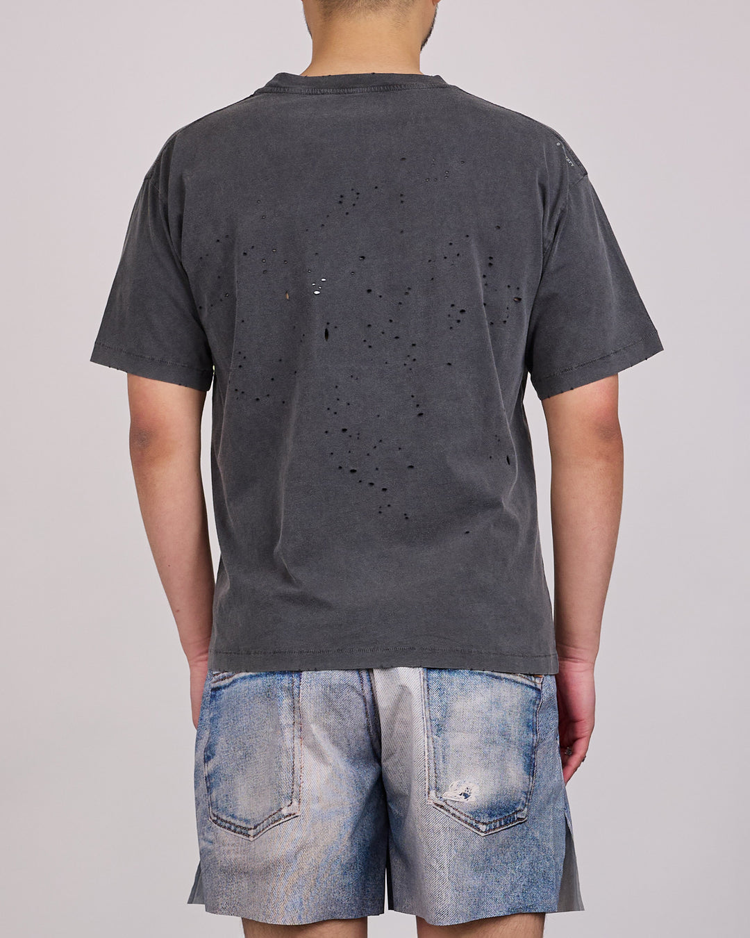 SATISFY MothTech Blue Horse T-Shirt Aged Black