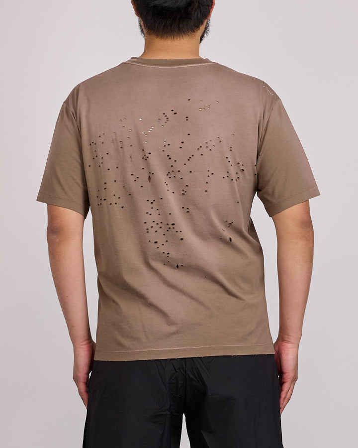 SATISFY MothTech Running Graphic T-Shirt Sunbleached Rain Drum Water
