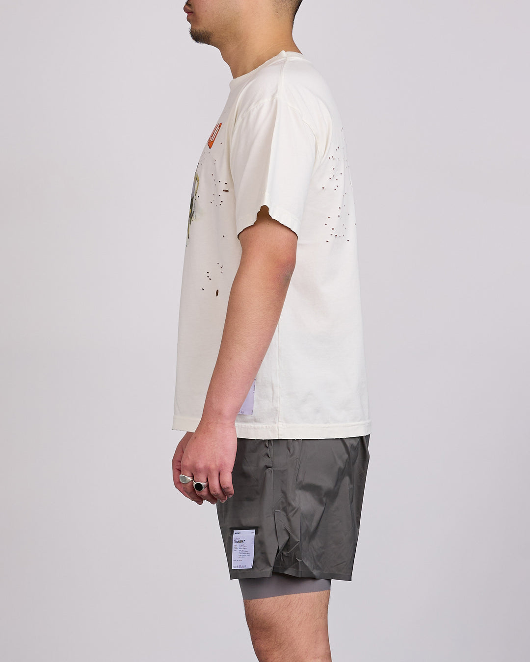 SATISFY MothTech Spirit Graphic T-Shirt Off White