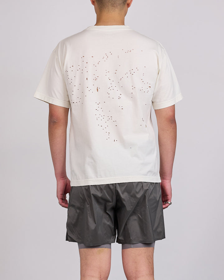 SATISFY MothTech Spirit Graphic T-Shirt Off White