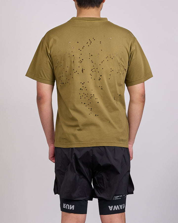 SATISFY MothTech T-Shirt Arch Sun Bleached Military Olive