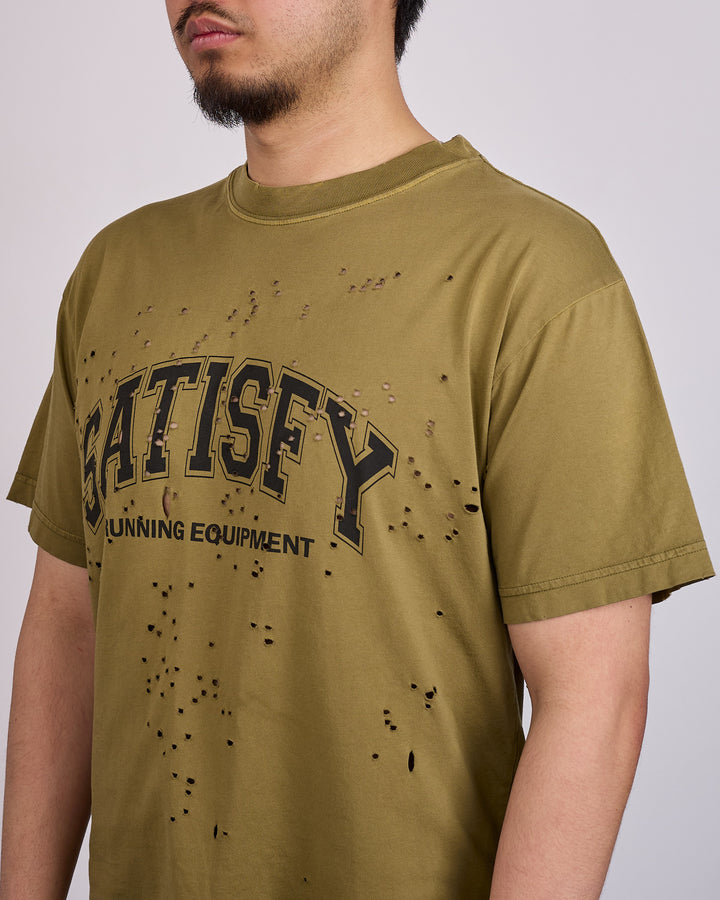 SATISFY MothTech T-Shirt Arch Sun Bleached Military Olive