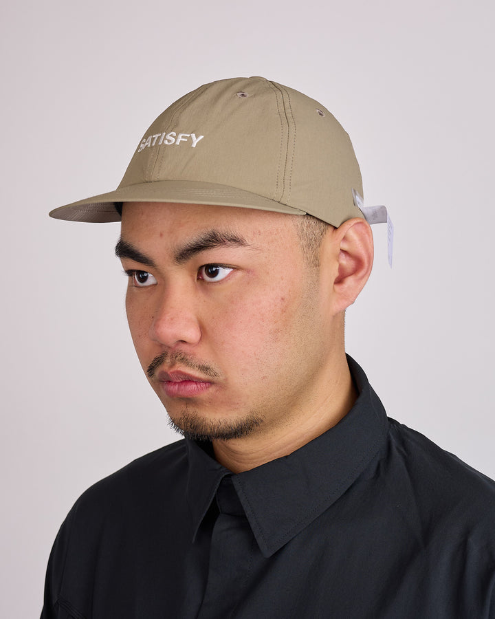 SATISFY PeaceShell Wordmark Logo 5-Panel Pinch Cap Fossil