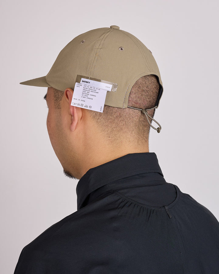 SATISFY PeaceShell Wordmark Logo 5-Panel Pinch Cap Fossil