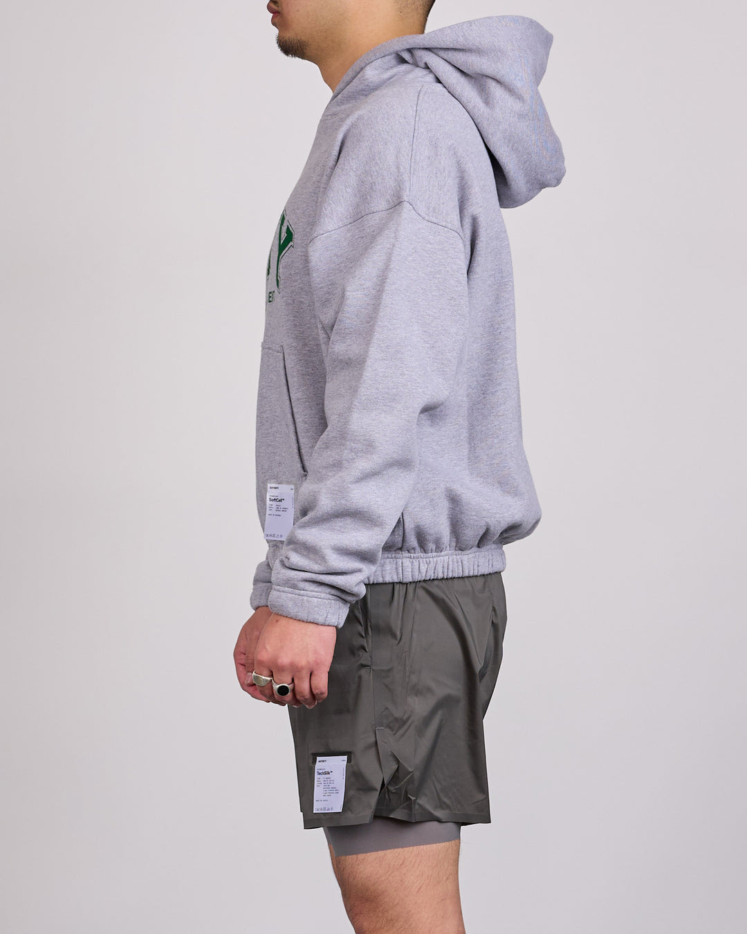 SATISFY SoftCell Arch Logo Hoodie Heather Grey