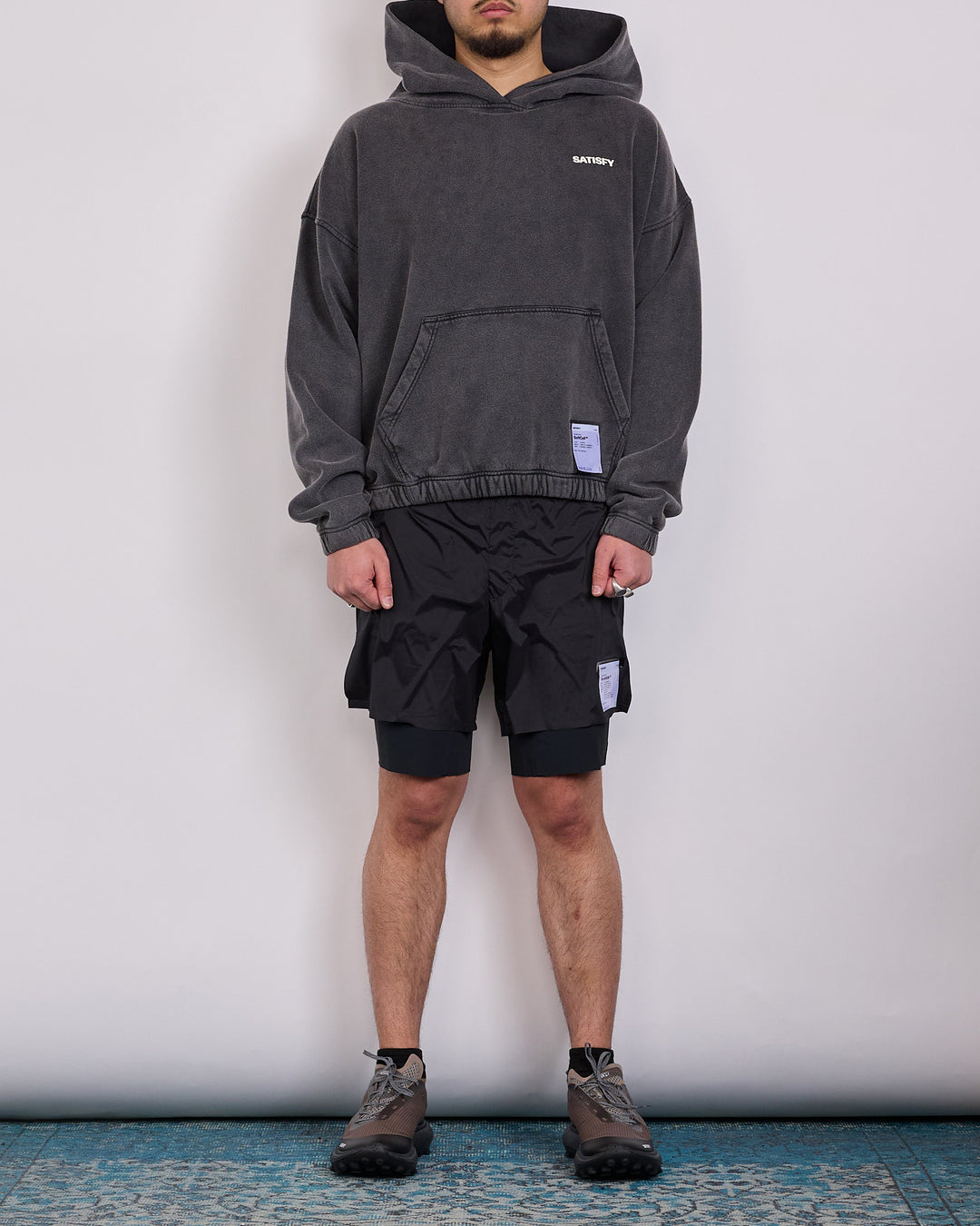 SATISFY SoftCell Hoodie Small Logo Aged Black