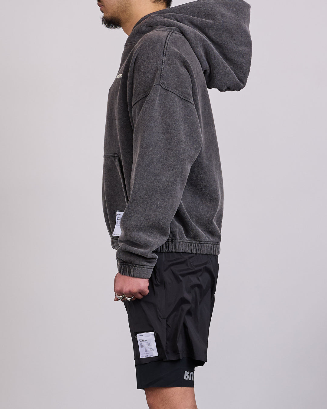 SATISFY SoftCell Hoodie Small Logo Aged Black