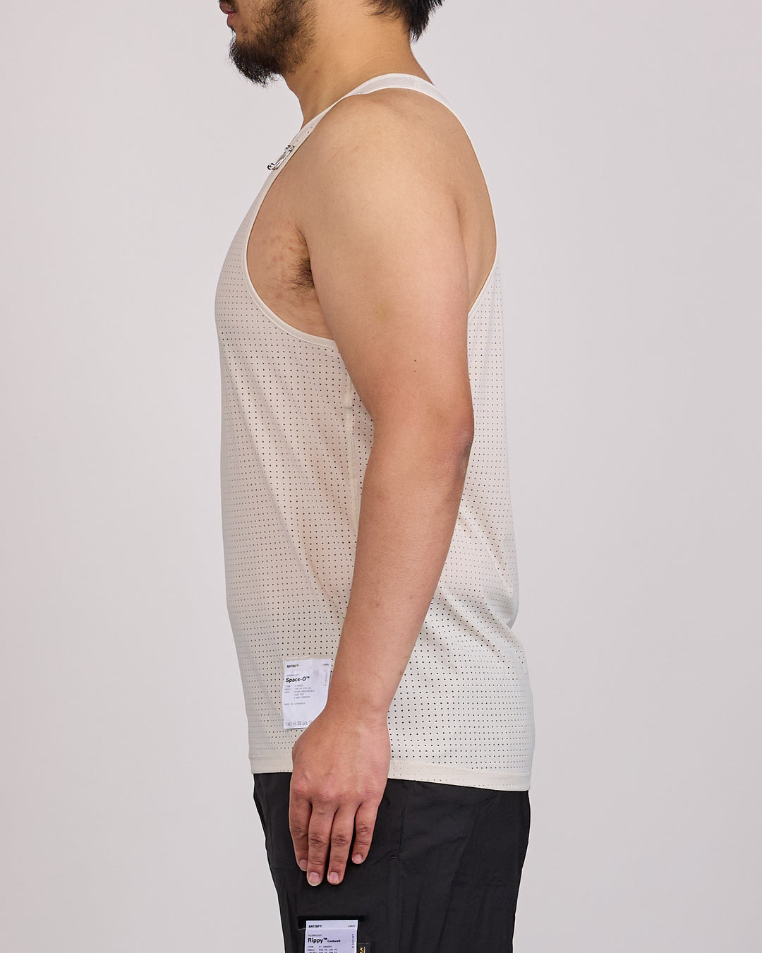 SATISFY Space-O Singlet Tank Top Chalk