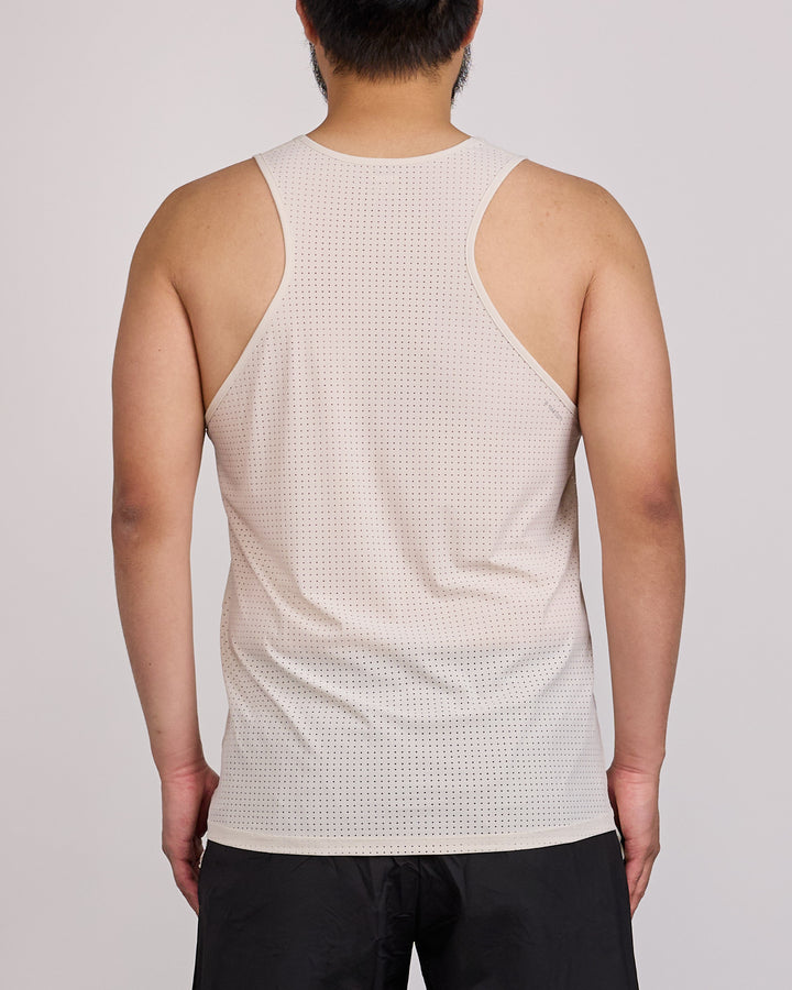 SATISFY Space-O Singlet Tank Top Chalk