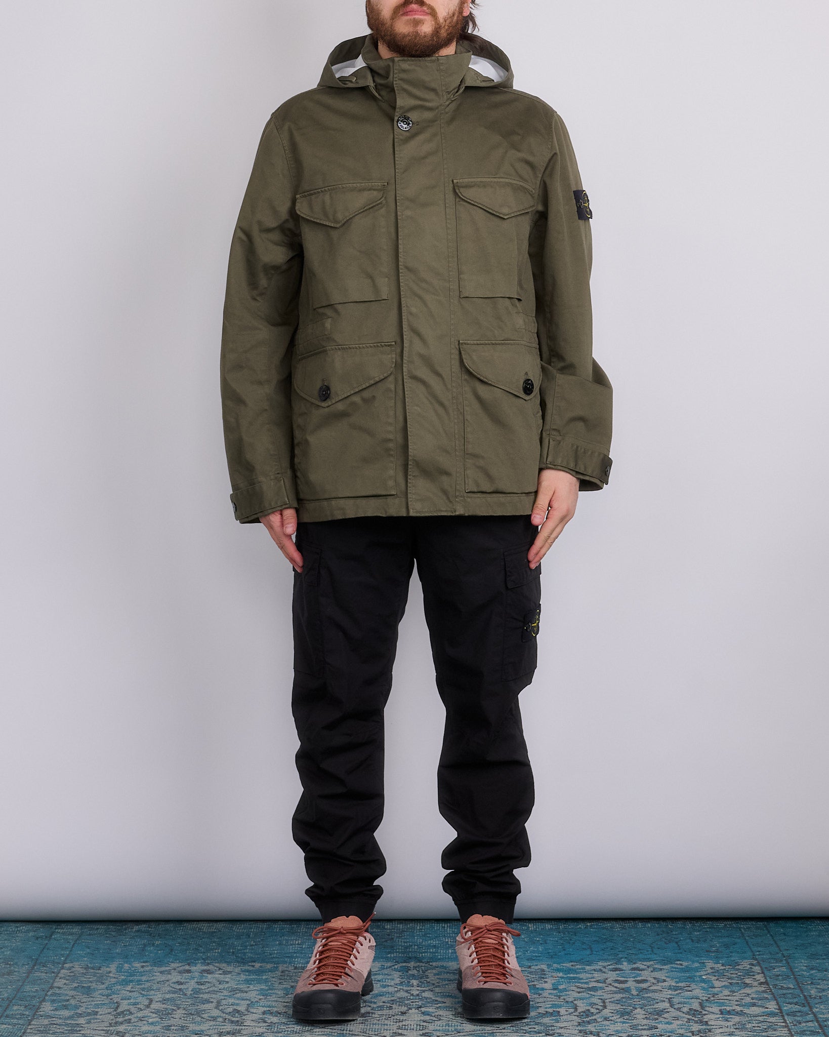 Field Jacket Raso Gommato Jacket Stone Island AW14 Supreme Raso