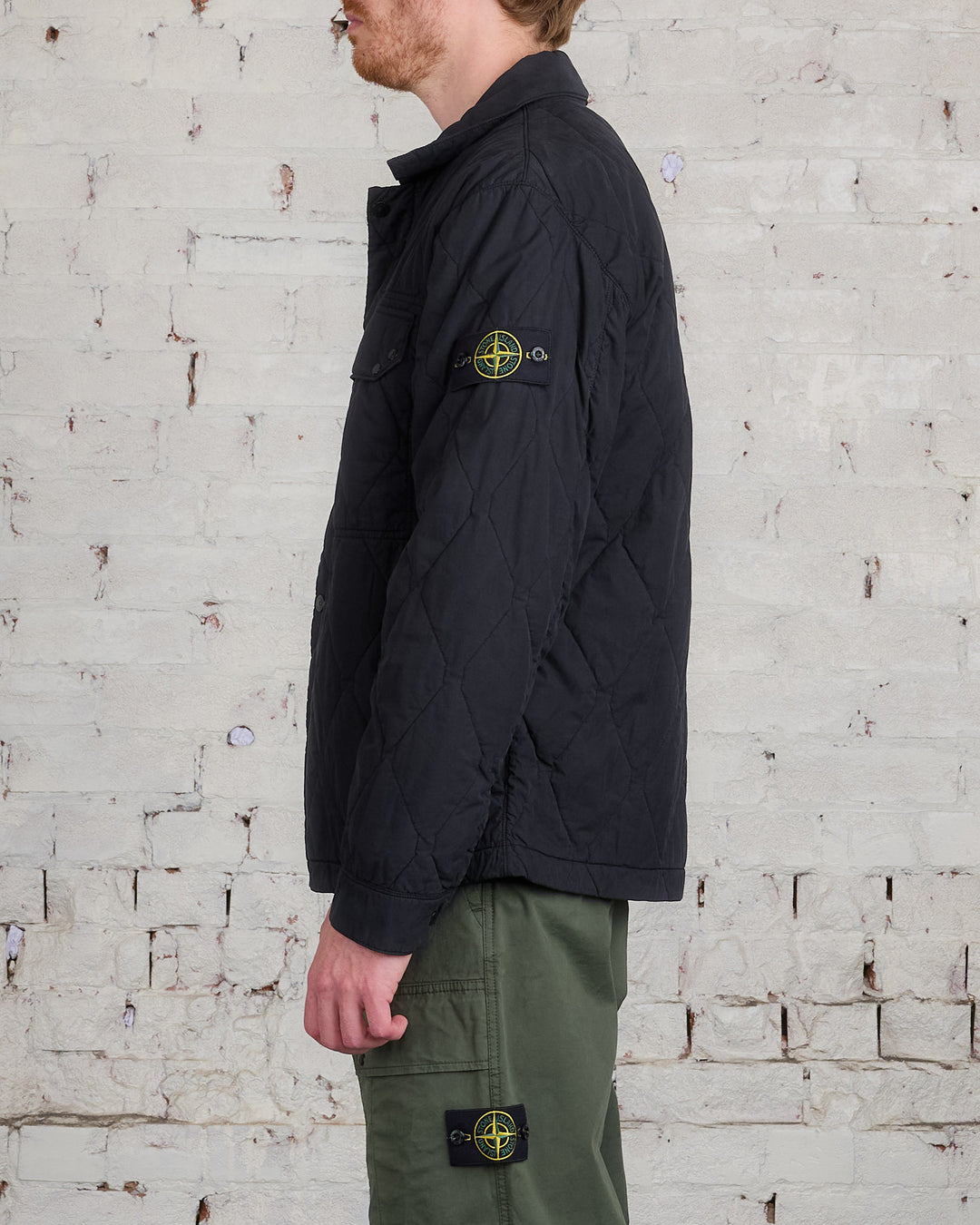 Stone Island Brushed Tela Jacket Black