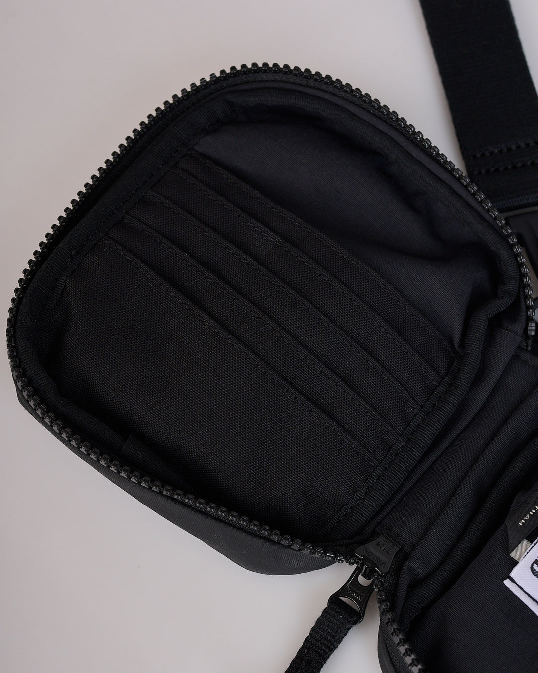 Stone Island Coated Cotton Zip Pouch Black