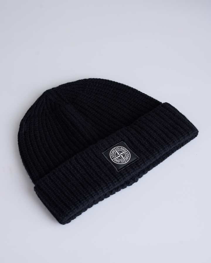 Stone Island Compass Patch Geelong Beanie Black