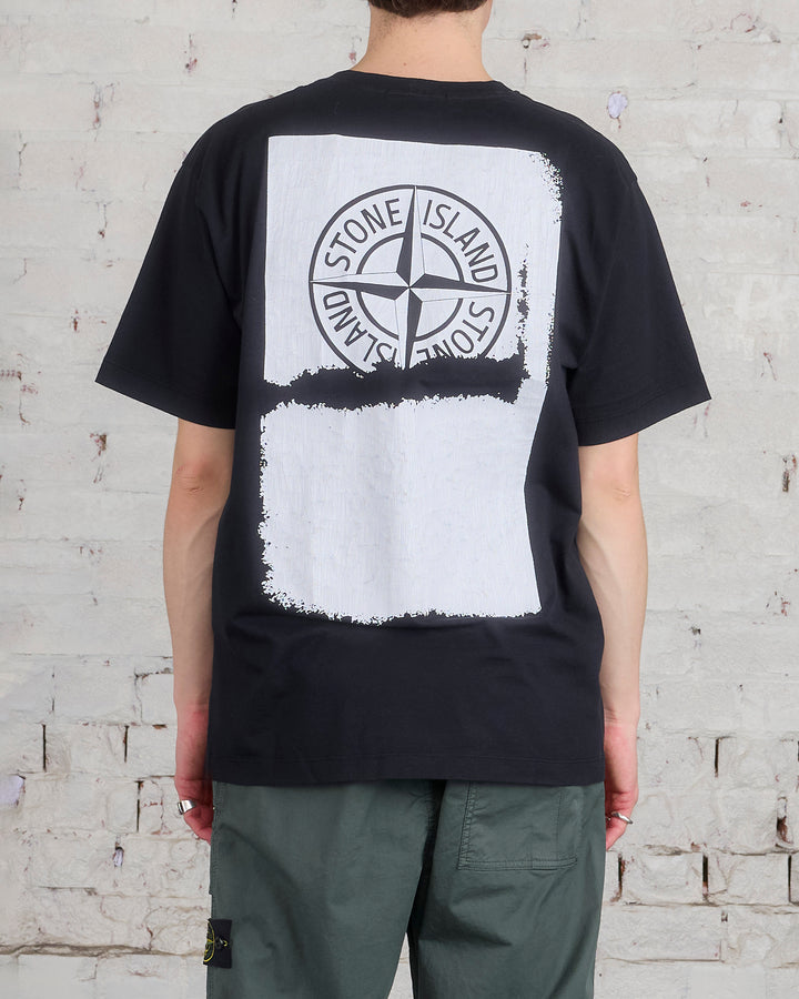 Stone Island Compass Print T-Shirt Black
