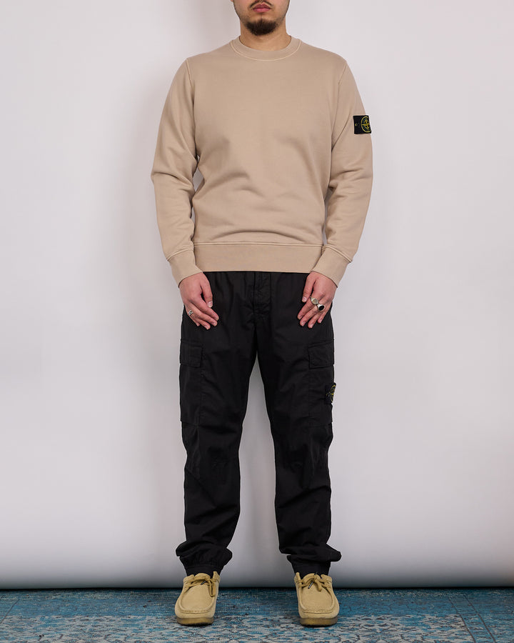 Stone Island Cotton Organic Fleece Crewneck Desert