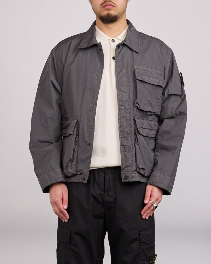 Stone Island Crinkle Reps 3-Pocket Jacket Charcoal – LESS 17