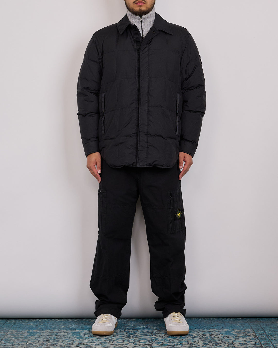 Stone Island Crinkle Reps NY Insulated Jacket Black