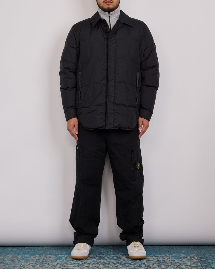 Stone Island Crinkle Reps NY Insulated Jacket Black