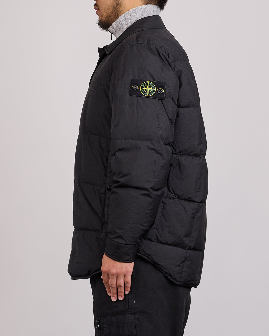 Stone Island Crinkle Reps NY Insulated Jacket Black