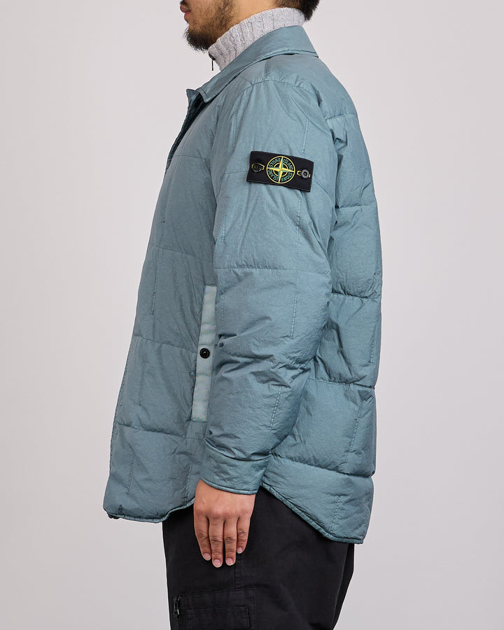 Stone Island Crinkle Reps NY Insulated Jacket Blue Acciaio