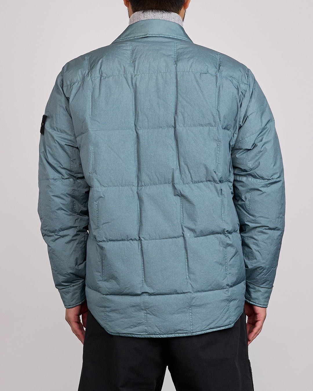 Stone Island Crinkle Reps NY Insulated Jacket Blue Acciaio