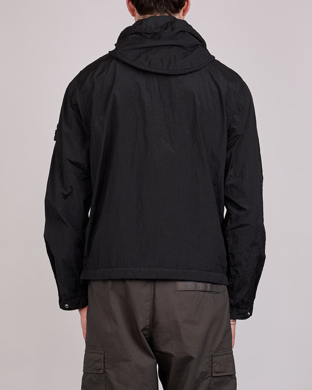 Stone Island Econyl Nylon Metal Watro Short Parka Black