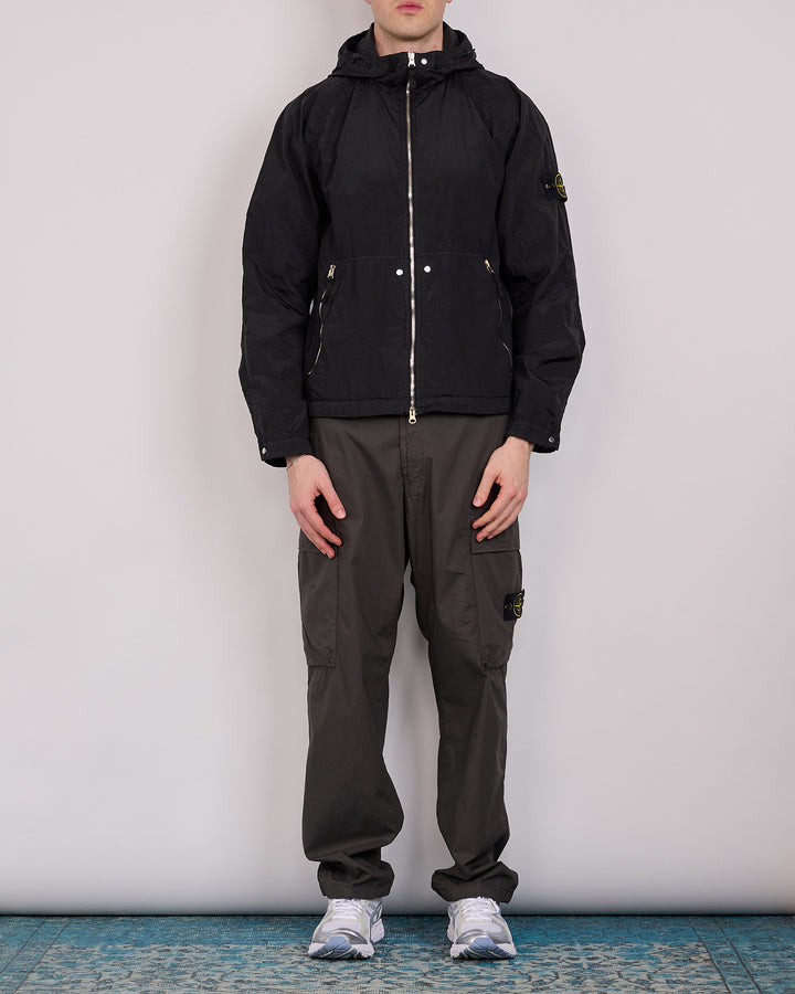 Stone Island Econyl Nylon Metal Watro Short Parka Black