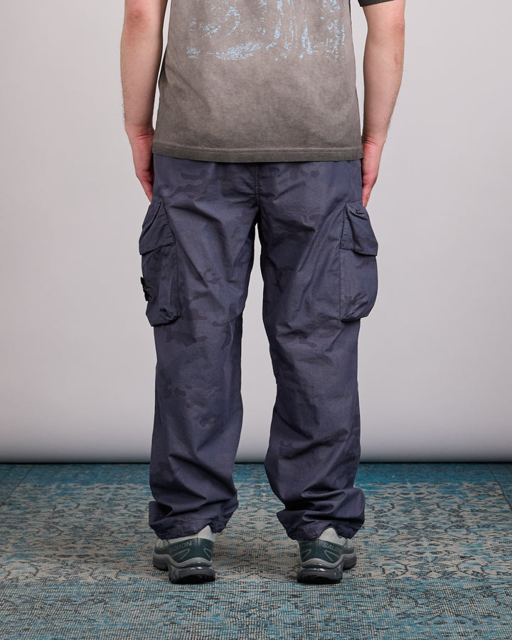 Stone Island Faded Camo Ripstop-TC Cargo Pant Dark Blue