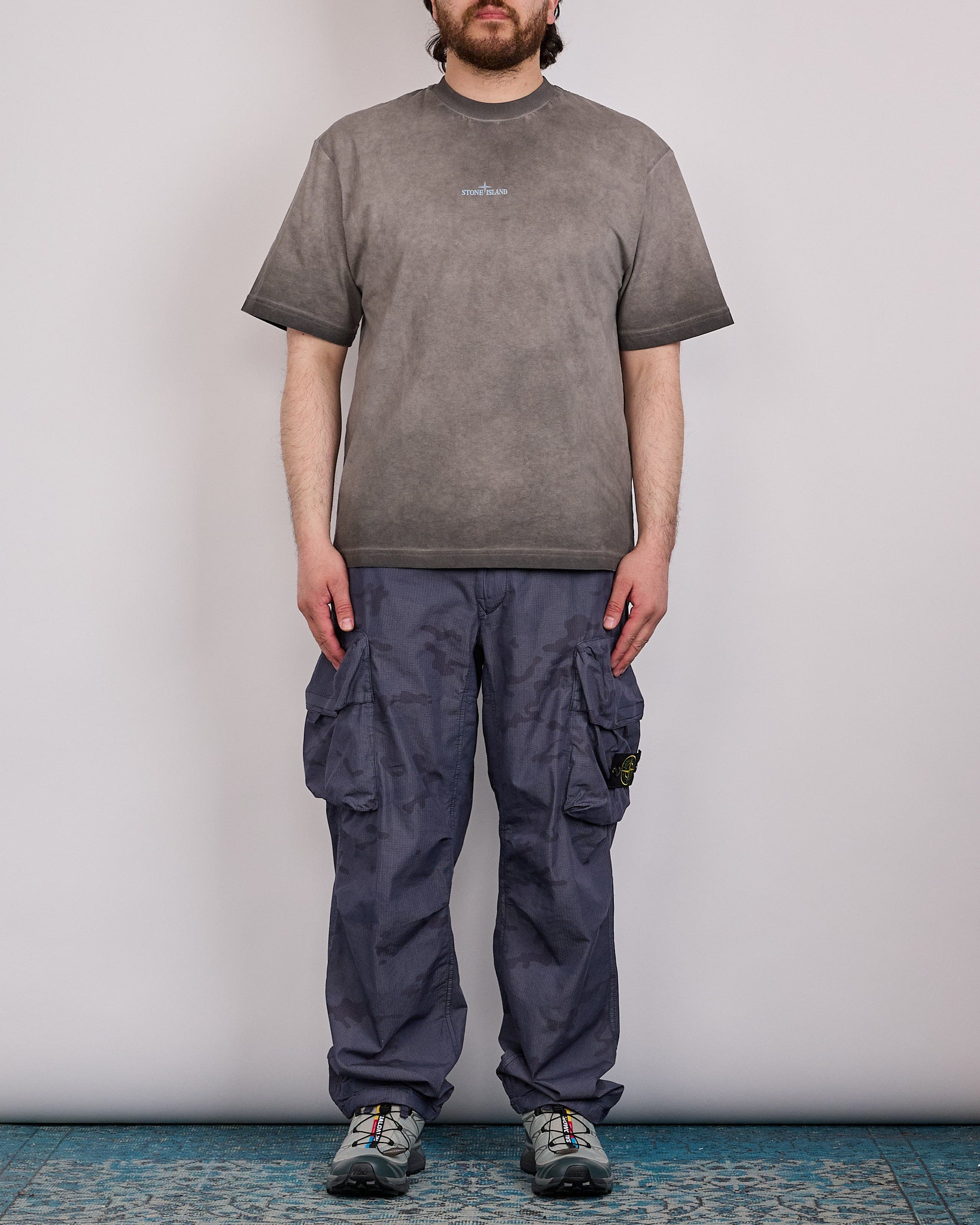 Stone Island Faded Camo Ripstop-TC Cargo Pant Dark Blue – LESS 17