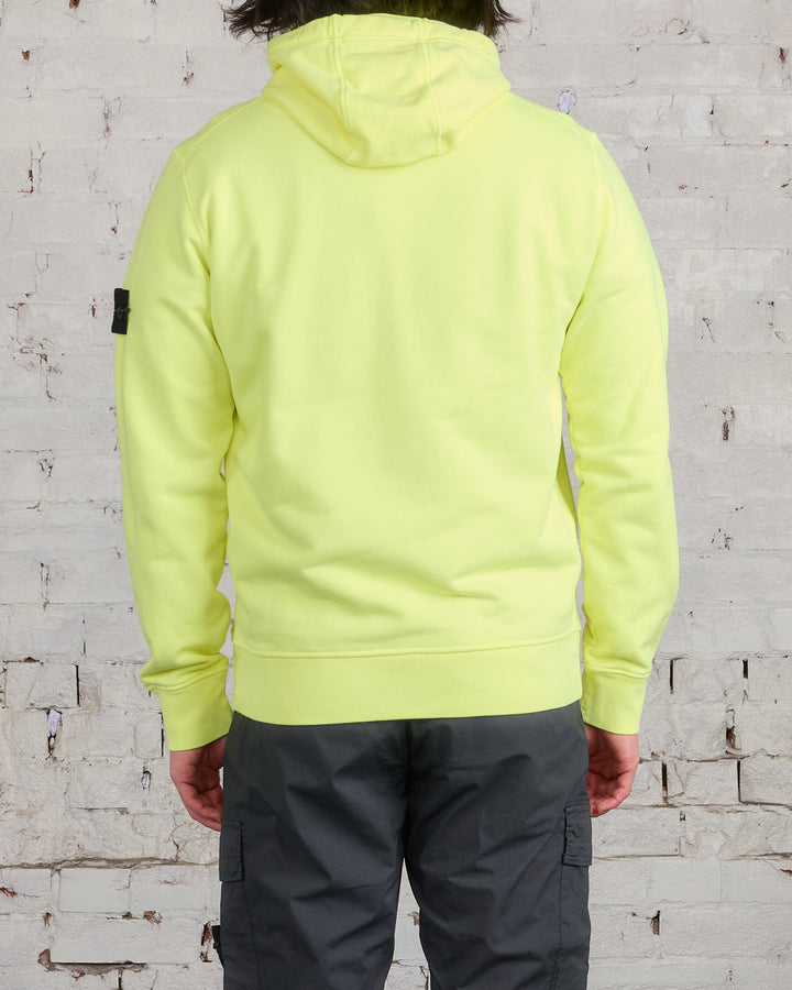 Stone Island Felpa Pullover Hooded Sweatshirt Fluorescent Yellow