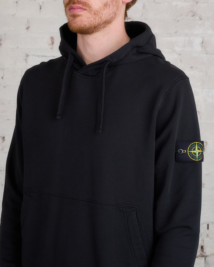 Stone Island GD Cotton Fleece Hoodie Black