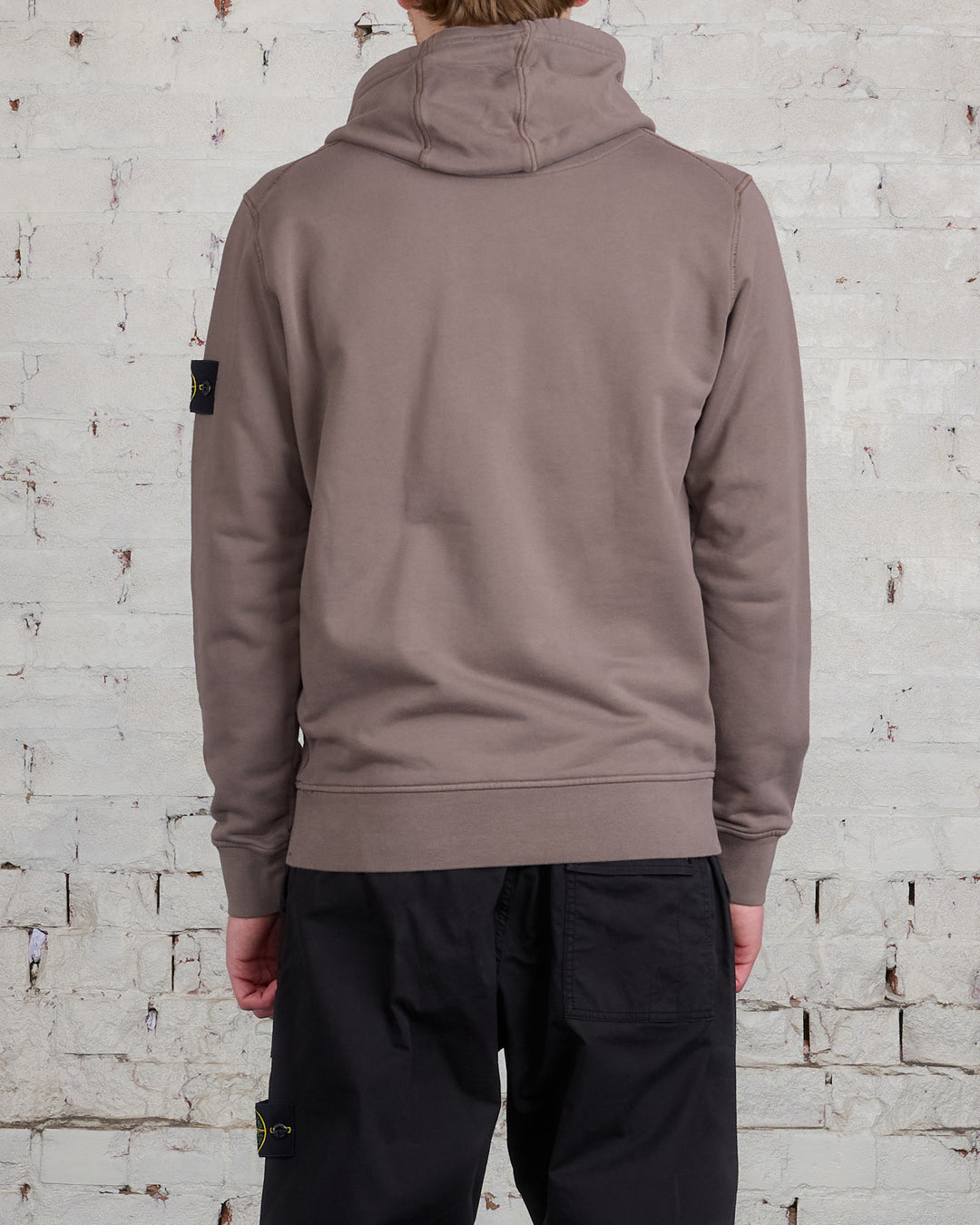 Stone Island GD Cotton Fleece Hoodie Walnut