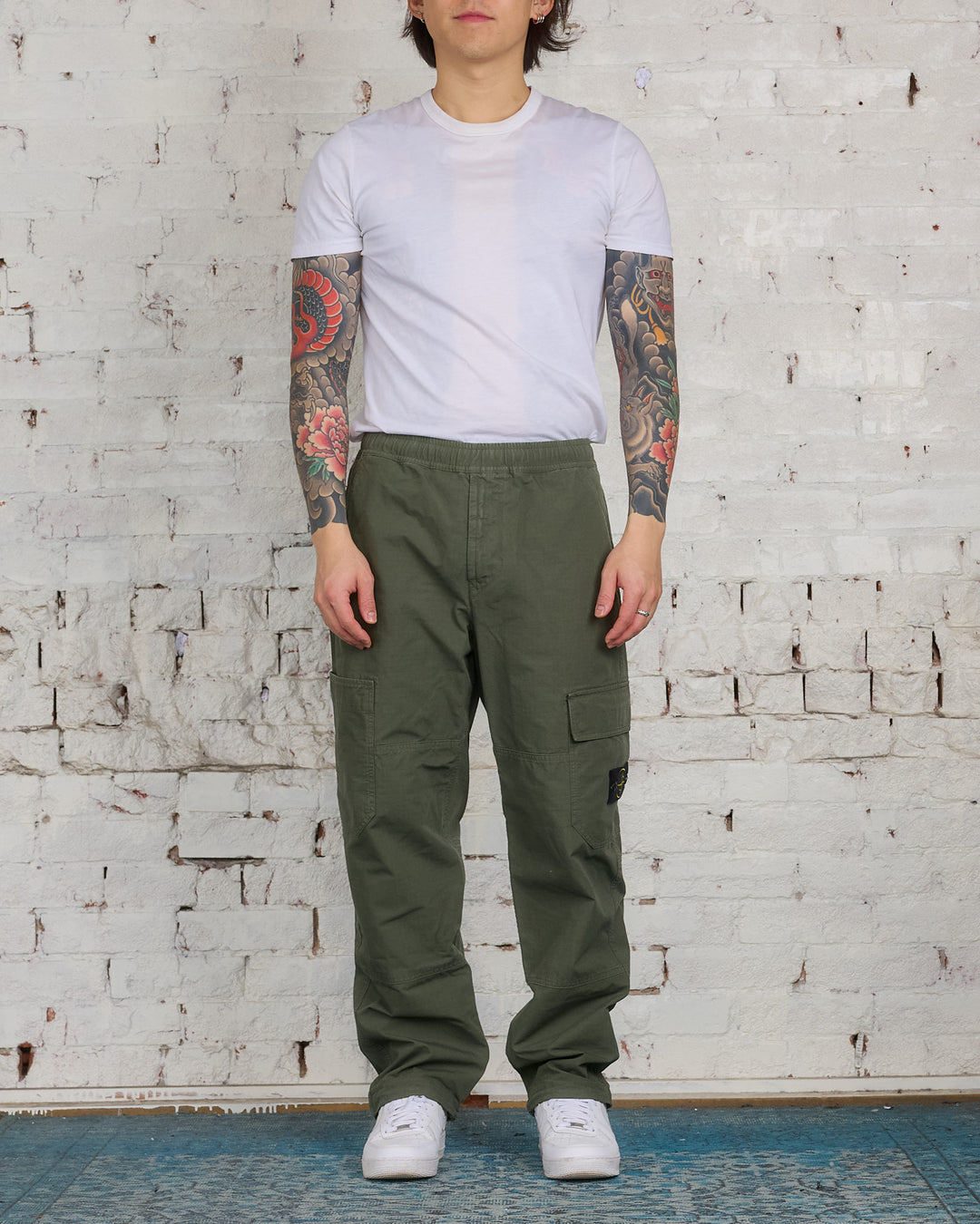 Stone Island GD Cotton Ripstop Cargo Pant Musk