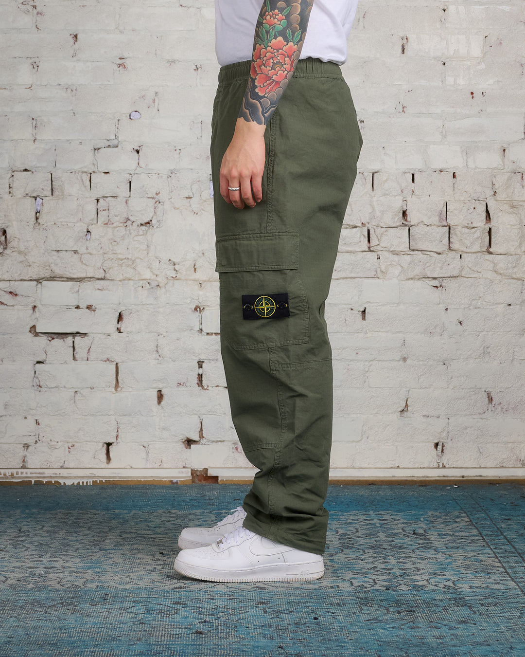 Stone Island GD Cotton Ripstop Cargo Pant Musk