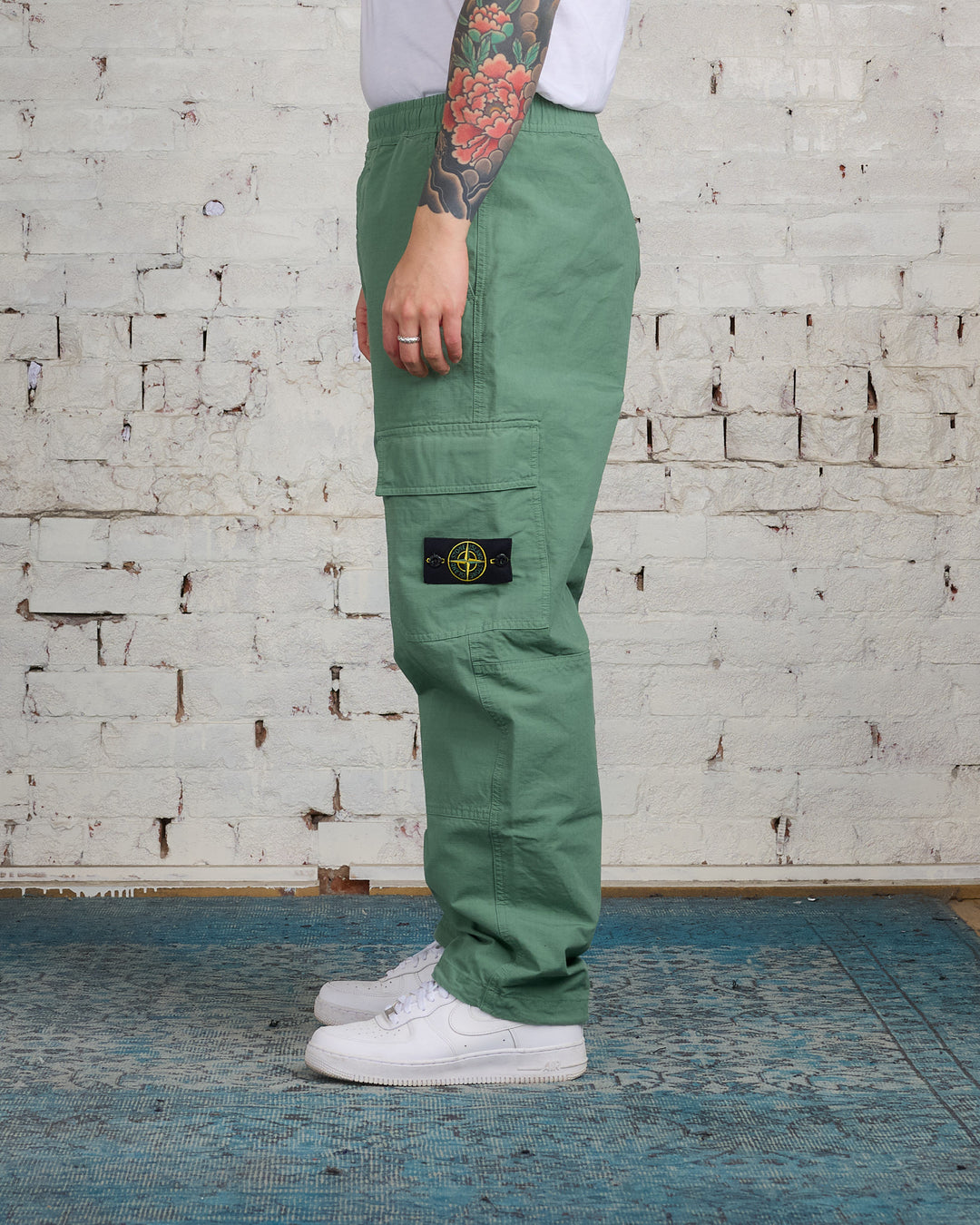 Stone Island GD Cotton Ripstop Cargo Pant Sage