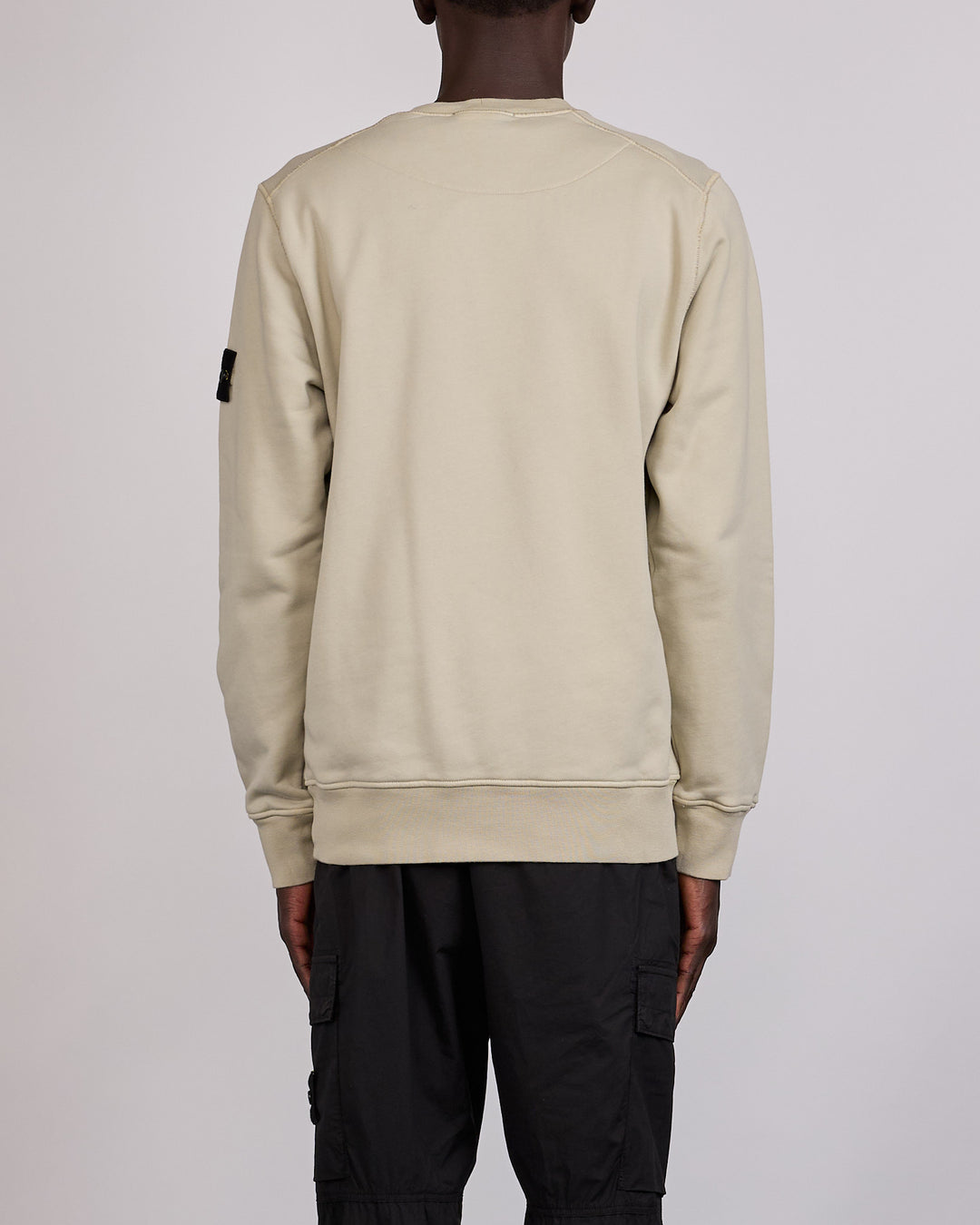 Stone Island GD Organic Cotton Fleece Crewneck Sand