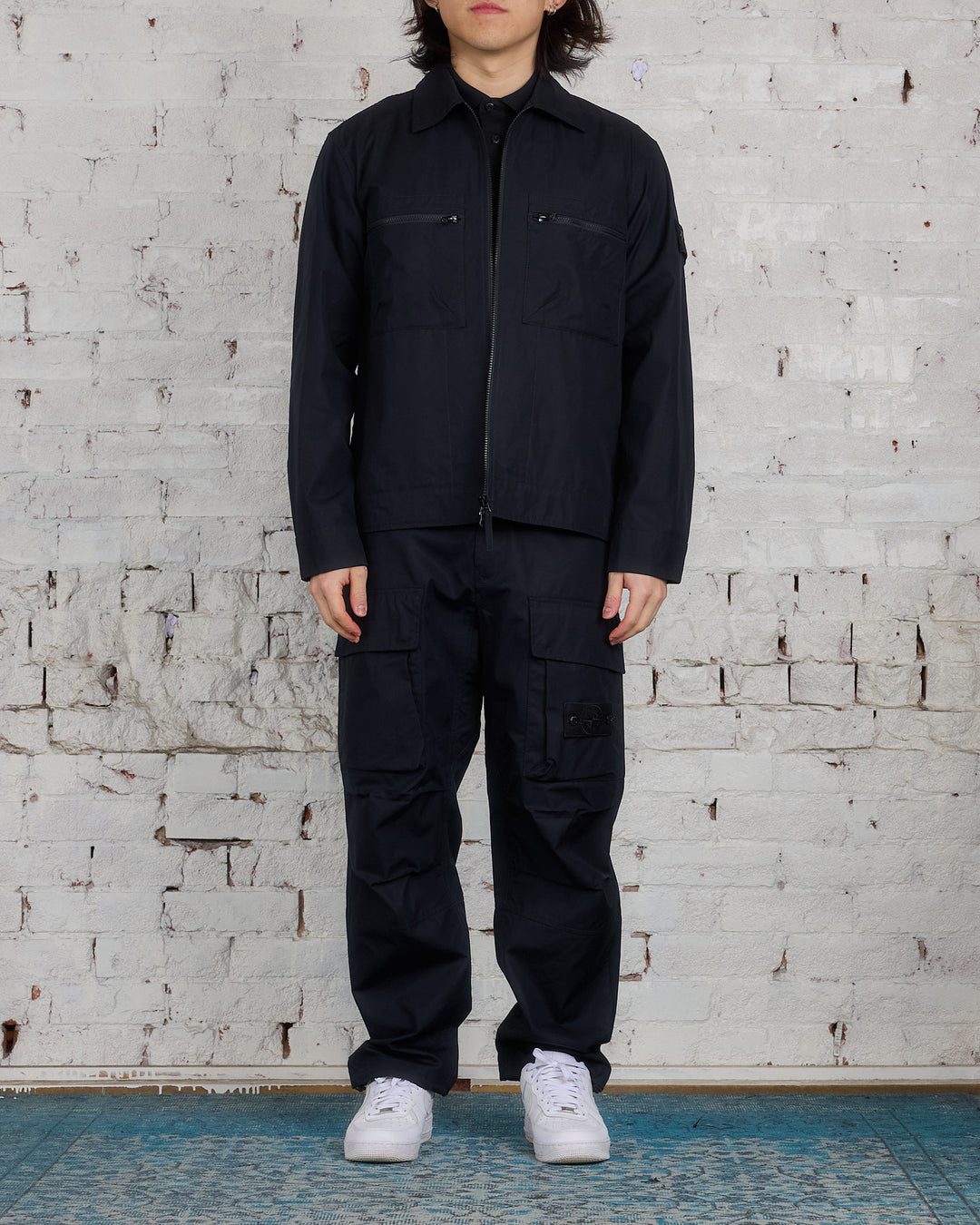 Stone Island Ghost Piece Articulated Cargo Trouser Black