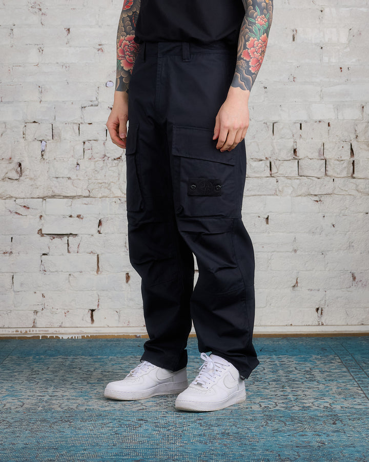 Stone Island Ghost Piece Articulated Cargo Trouser Black