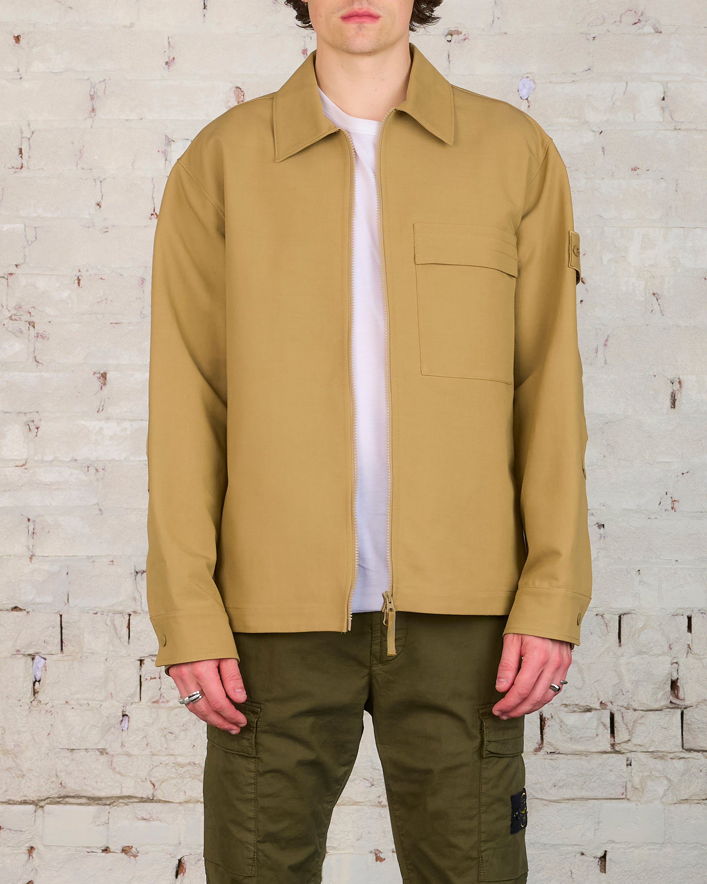 Khaki stone 2024 island overshirt