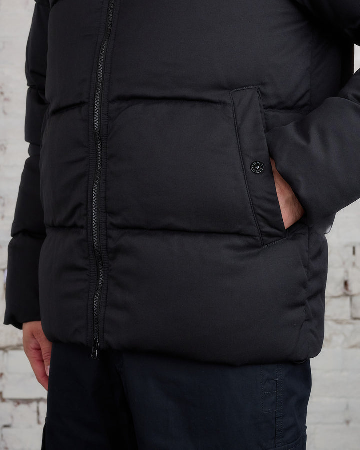 Stone Island Ghost Piece Merino Twill Down Jacket Black